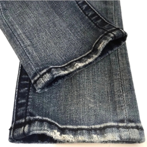 LAST CALL Miss Me Signature Ankle Skinny Jeans Women’s Size 26 Blue Embroidered - Picture 12 of 14